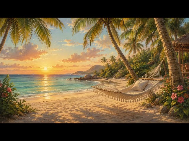 Beautiful sunset at the beach