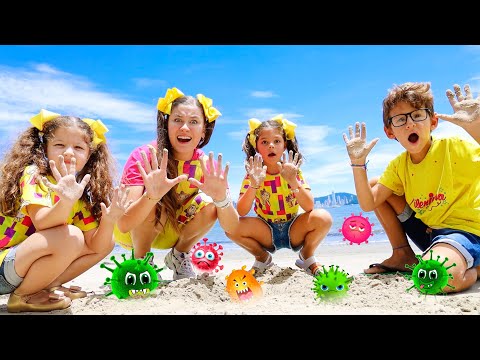 LAVE AS MÃOS 🖐🖐 Clipe de Música da Mileninha