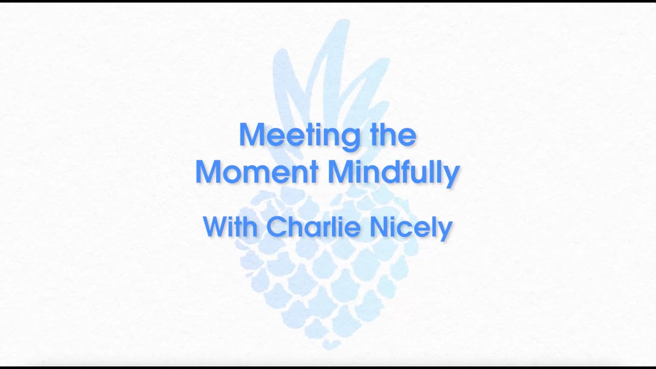 Meeting the Moment Mindfully - Workshop with Charlie Nicely