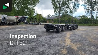 العربات نصف المقطورة شاحنة نقل الحاويات D-Tec VCC-06 5 axles 5-axle Breker-Chassis Steering +Lift axle | صورة 4 - Autoline