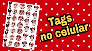 Como fazer tags para lembrancinha pelo celular