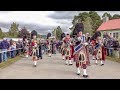 Massed Pipes Drums Parade To The 2018 Braemar Gathering Royal Highland Games In Scotland 4K