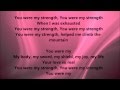 Deitrick Haddon - You Are My Strength (Lyrics)