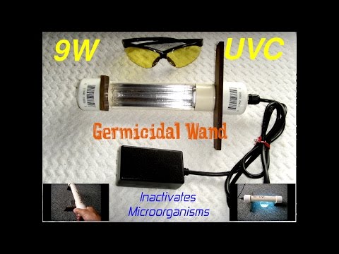 9 Watt Homemade UVC Germicidal Wand(Bacteria & Viruses)