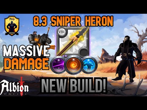 It ONE SHOTS groups? New and Improved Sniper Heron Build! | Albion Online - Adventures of Spikey Boi