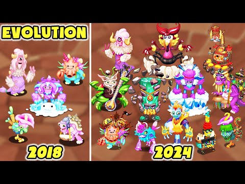 Celestial Island Evolution - All Young and Adult Celestials | My Singing Monsters