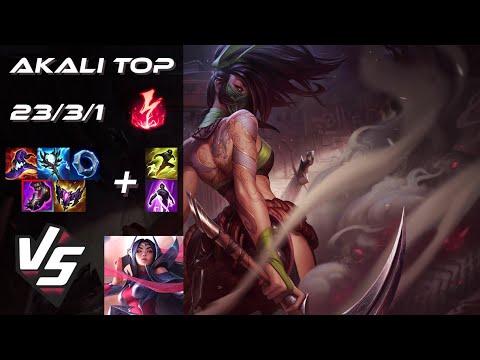 TOP Akali vs Irelia - EU Challenger Patch 25.S2.2