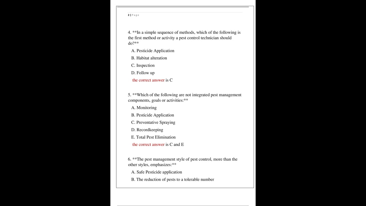 GENERAL STRUCTURAL PEST CONTROL 7A NEWEST 2025 ACTUAL EXAM