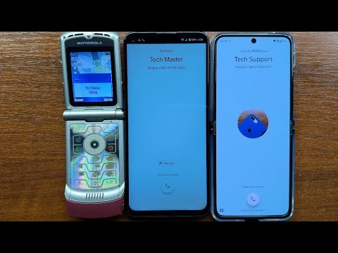 Motorola Razr V3 vs Moto G9 Plus vs Moto Razr 40 Ultra Triple Hello Moto Incoming Call