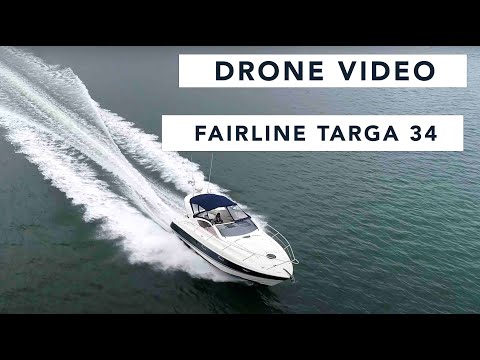 Fairline Targa 34 Drone Video - Parker Adams - High speed action on Southampton Water