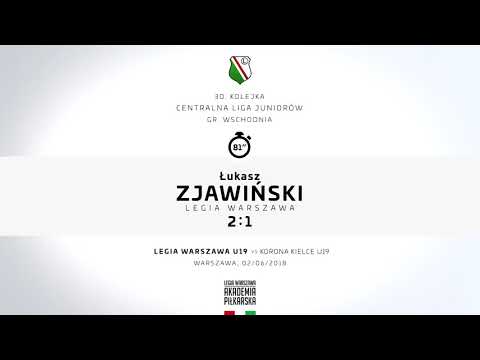 CLJ U19: Legia Warszawa - Korona Kielce 2:1 (0:1)