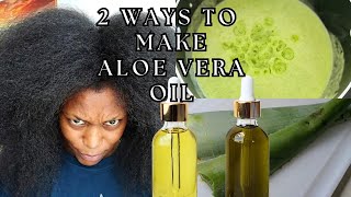 DIY How to make Aloe Vera Oil for hair Growth And Skin care