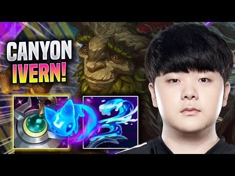 CANYON DOMINATING WITH IVERN! - DK Canyon Plays Ivern JUNGLE vs Fiddlesticks! | Season 2022
