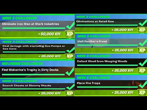 All Week 3 Easy Challenges Complete Guide In Fortnite! Chapter 2 Season 4 Fast Week 3 Challenges!