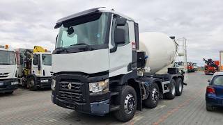Renault C 430 / 8X4 / BETONOMIESZARKA / GRUSZKA  9 M3 / ALUFELGI /  EURO
