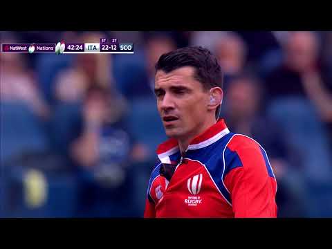Italy score incredible 'try' before TMO rules knock-on first! | NatWest 6 Nations