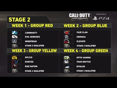 CWL Global Pro League Stage 2 Group Draw