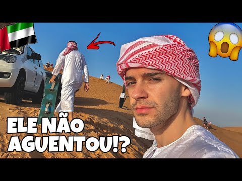 Levei meu irmão para conhecer o deserto de Dubai mas não esperava por essa reação 😢