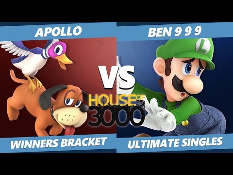 Xeno 204 Winners Bracket - Apollo (Duck Hunt) Vs. Ben 9 9 9 (Luigi) Smash Ultimate - SSBU