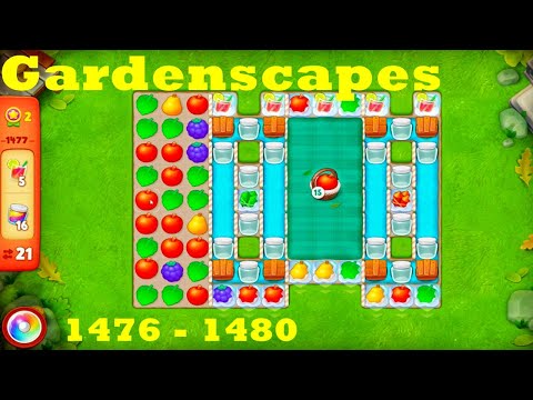 Gardenscapes Level 1476 - 1480 HD Walkthrough | 3 - match game | gameplay | android | ios | pc | app