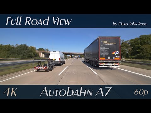 Autobahn (A7): RS Hannover-Wülferode-Ost - Kreuz Hannover-Ost - RP Altwarmbüchener Moor - 4K
