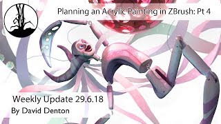 Planning an Acrylic Painting in ZBrush Part 4