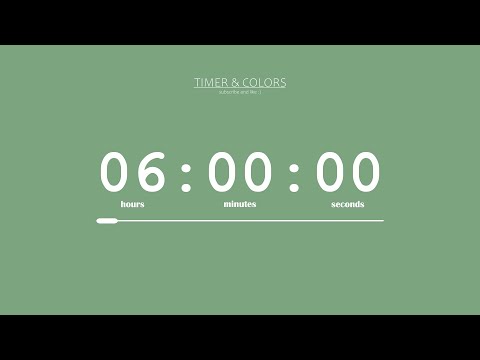 ⏰ 6 Hour Timer / Sweet Green Screen 🌿 / Countdown