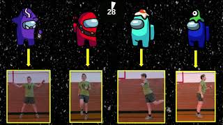 Among Us Fitness Challenge! [Can you find the imposter?!]