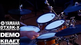 Video thumbnail for Yamaha DTX8K-X Electronic Drum Set - DEMO by Kraft Music