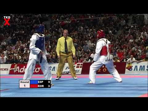 WTF Worlds 2005 Female Welter Weight Semi Final - Yvonne Lallana (Spain) v Kyung Seon Hwang (Korea)