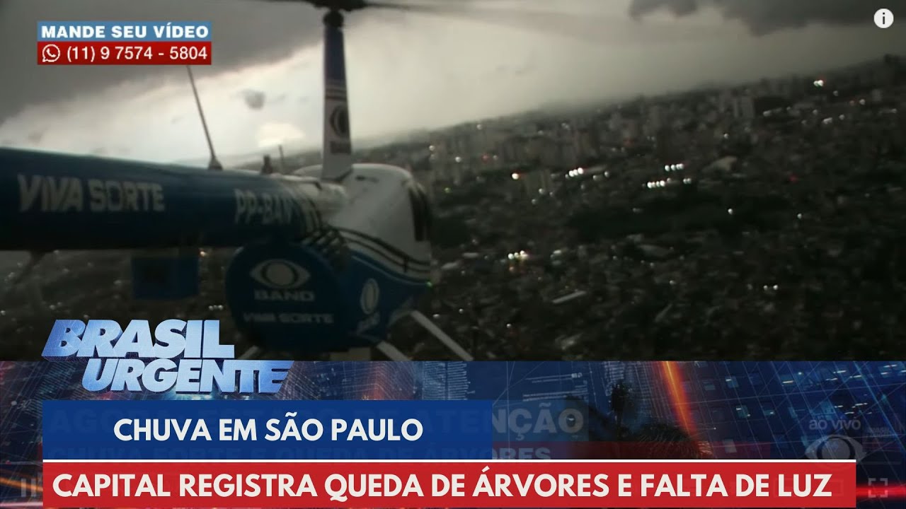Chuva e queda de árvore deixa São Paulo em estado de atenção | Brasil Urgente