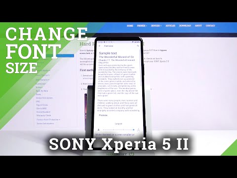 How to Change Font Size in SONY Xperia 5 II – Manage Font Size