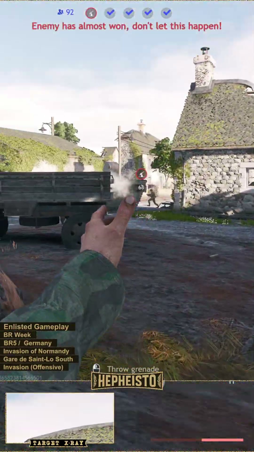 Machinegunner eliminates LVT-4 and Soldiers with Explosion Pack