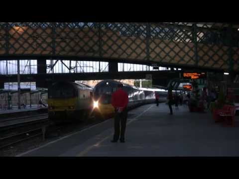Nightime Traffic through Carlisle Station 17th August 2015 Part 1