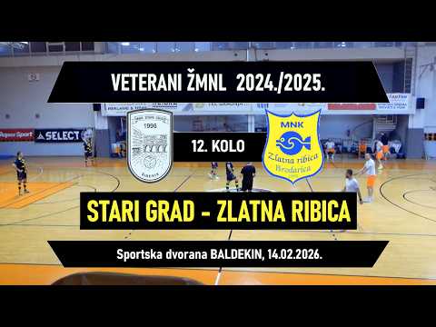 VETERANI ŽMNL: STARI GRAD - ZLATNA RIBICA  3:1, 14.02.2026.