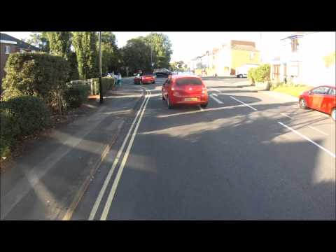Cyclist shows no consideration for other road user