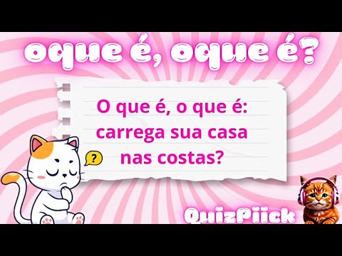 ADIVINHE AS CHARADAS (COM RESPOSTAS) QUIZ CHARADAS #quiz #charada #jogos #adivinhe