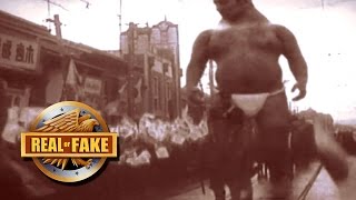 GIANT MAN CAUGHT ON CAMERA - real or fake