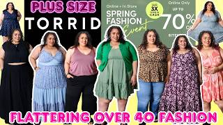 Torrid Plus Size Haul 2026|Spring Outfits That ACTUALLY Flatter Curvy Women Over 40|SPRING SALE!!!!