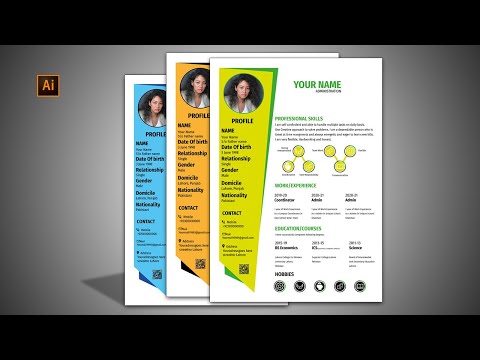 How to Creative Resume design Resume Design in Adobe Illustrator CC Vertex Graphic