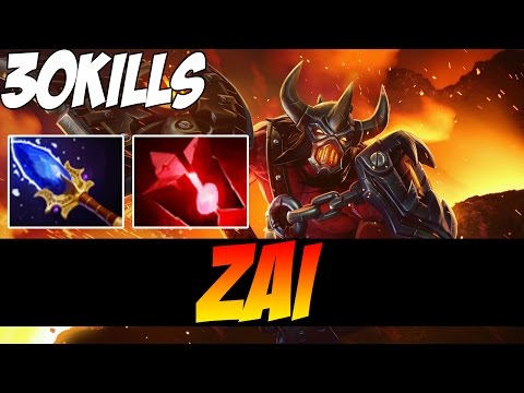 Zai Plays Axe WITH BLOODSTONE AND AGHANIM'S - 30 KILLS - Dota 2