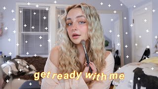 get ready with me | hair + makeup routine