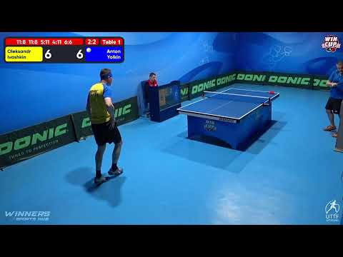 01:00 Oleksandr Ivashkin 3 - 2 Anton Yolkin West 7 WIN CUP 12.12.2022 | TABLE TENNIS WINCUP