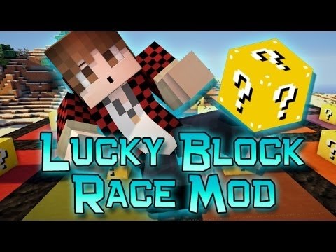 FUN Minecraft: Lucky Block Race! Modded Mini-Game w/Mitch & Friends!