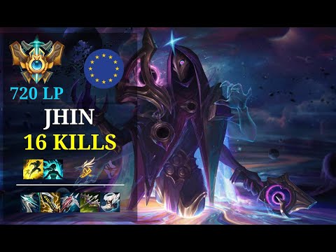 Jhin ADC vs Kai'Sa - 16 kills - Mirbs EUW Challenger (720 LP) Patch 11.5
