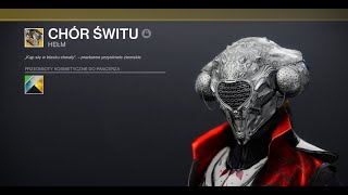 Destiny 2 Egzotyczny KaKaKask Chór Świtu, sector Labirynt Veles Dawn Chorus
