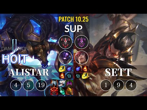 DWG Hoit Alistar vs Sett Sup - KR Patch 10.25