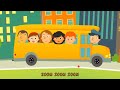 The Wheels On The Bus Go Round and Round • Nursery Rhymes Song with Lyrics • Animated Kids Song