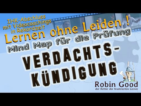 Verdachtskündigung, Mind Map für die Prüfung