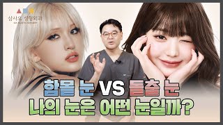 눈 예쁜 연예인은 무조건 돌출 눈일까? 함몰 눈과 돌출 눈의 장단점 및 자가 체크 방법!_[삼사오 성형외과]